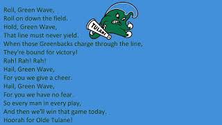 Tulane Universitys Secondary Fight Song quotRoll On Tulanequot [upl. by Cecil]