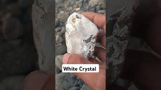 Found a white crystal stoneice amethyst [upl. by Demaria]