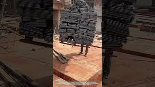 Process Of Hoisting Stirrups Stacked On Pallet [upl. by Ody]