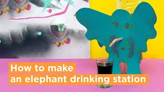 How to make an elephant drinking station [upl. by Ennoira]