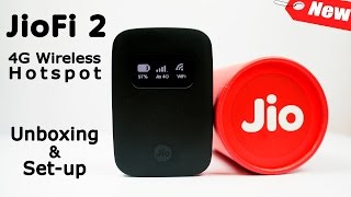 Jio JioFi 2 Wireless Portable Hotspot  Unboxing Setup Demo All You Need to Know on JioFi 4G [upl. by Eonak]