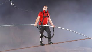 High Wire Daredevil Nik Wallenda Survives Volcano Crossing [upl. by Brok]