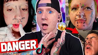 Eyelid Piercings Are DERANGED  New TikTok Piercing Fails 31  Roly [upl. by Wan]