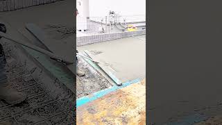 Leveling process of cement mortar for bungalow roof [upl. by Euqirat]