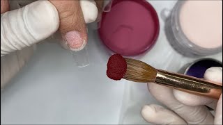 Acrylic New Designs  Nail Polish  Nails Tutorial [upl. by Ahsikin]