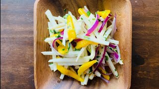 Jicama and Mango Salad Recipe  Summer salad [upl. by Lenes]