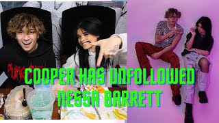 Cooper Noriega unfollows Nessa Barrett [upl. by Ennairek]