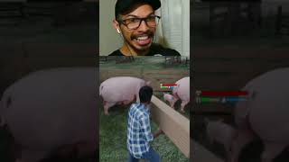 El Cerdo EMBARAZO a la Cerda 😍 shorts granja farming gaming gameplay [upl. by Eeb]