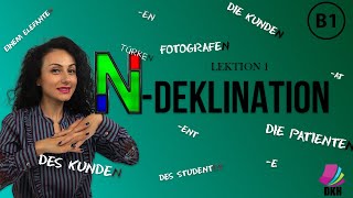 nDeklination  schwache Nomen  B1 Deutschkurs  Lektion 1  Deutsch lernen  Learn german [upl. by Bauer]