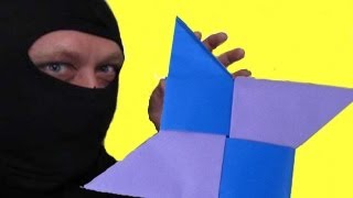 Make an Origami Ninja throwing Star shuriken [upl. by Greeley965]