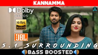 KANNAMMA SONG  BASS BOOSTED  DOLBY ATMOS  JBL  51 SURROUNDING  NXT LVL BASS [upl. by Elleral]