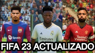 Actualiza tu FIFA 23 a EA FC 24 equipos uniformes fichajes plantillas para PS4 PS5 XBOX ONE PC [upl. by Yenwat]