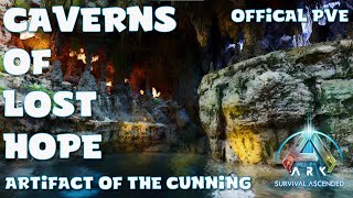 Caverns Of Lost Hope Hard Water  Artifact of the Cunning  Ark Survival Ascended  Official PVE [upl. by Ynnos]