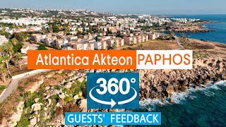 Atlantica Akteon Paphos VR 360° Drone Review Based on TripAdvisor Cyprus [upl. by Wandy77]