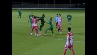 BARBOSA UDARIO SPAJIĆA Prekinut meč Crvena zvezda  Botev  01022024 [upl. by Osnofedli60]