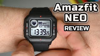 Amazfit Neo Review A retro style Smartwatch [upl. by Ahilam]