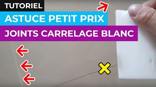 ASTUCE Comment NETTOYER les JOINTS de carrelage blanc [upl. by Einiar]