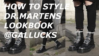 How To Style DrMartens  Mens Fashion Lookbook  Gallucks [upl. by Lexerd]