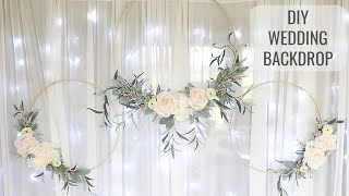 How to Make a Wedding Background  Wedding Backdrop [upl. by Esinert]