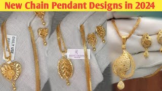 Beautiful chain pendant designs बहुत ही सुंदर चैन पेंडेंट के डिज़ाइन😱 chain chainpendent gold [upl. by Aitnwahs]