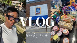 VLOG SUNDAY RESET  Grocery Shopping Laundry Dinner prep  more [upl. by Anod]