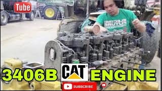 VALVE AND JACOB BRAKE ADJUSTMENT  3406B CAT engine part 2Machine Healer [upl. by Noynek]