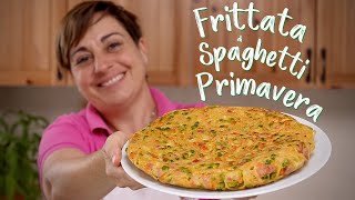 FRITTATA DI SPAGHETTI PRIMAVERA Ricetta Facile  Fatto in Casa da Benedetta [upl. by Annehsat]