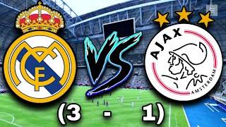 Real Madrid vs Ajax 31 Fc mobile 24  game play [upl. by Cozza]