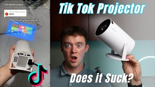 Viral Tik Tok Mini Projector does it suck HY300 Pro Review [upl. by Whitebook]