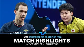 Sora Matsushima vs Mihai Bobocica  MS Qual  WTT Contender Rio de Janeiro 2023 [upl. by Biddle]