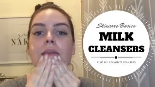 Skincare Basics Tutorial  AM Cleanse using a milk cleanser [upl. by Glendon634]