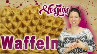 Waffeln │ Vegan ►Thermomix 6 TM6◄ │ lulu jogean [upl. by Massey]