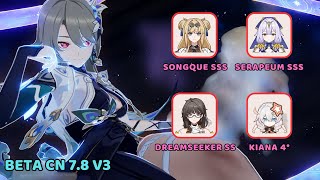 BETA CN 78 V3  Astral OP amp ELF Comparison Vita DPS  Honkai Impact 3rd [upl. by Aiyekal]