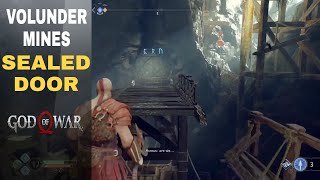 How to open sealed door in Volunder Mines All seals locations God of War 4 [upl. by Nolyk186]