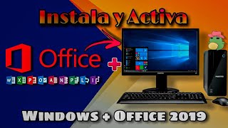 Cómo Instalar Windows 10 y Office 2019  Activación [upl. by Venu]