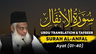 Surah Anfal Ayat 01  40 Tafseer By Dr Israr Ahmed  Bayan ul Quran By Dr Israr Ahmad [upl. by Oicirtap176]