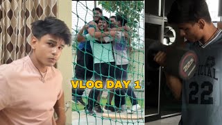 STUDY  CRICKET  GYM  VLOG DAY 1  AYUSHINGYM [upl. by Llewellyn]