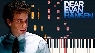 Waving Through A Window  Dear Evan Hansen  Piano Tutorial Synthesia [upl. by Strickland]