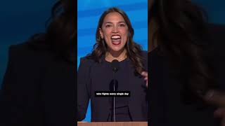 AOC at DNC ‘Trump would sell this country for a dollar’ [upl. by Rutger]