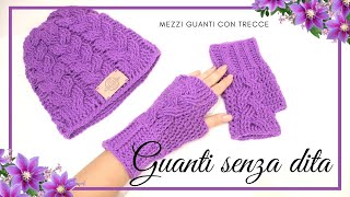 TUTORIAL Guantini senza dita uncinetto [upl. by Almeeta]