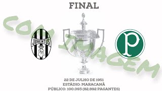 Palmeiras x Juventus  Final do Mundial 1951  Melhores Momentos [upl. by Etyak]