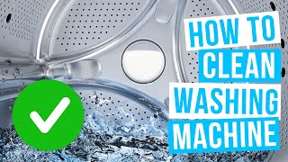 How to deep CLEAN WASHING MACHINE  Front load or top loader with vinegar and baking soda [upl. by Haimirej]