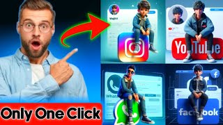 How To Create 3D AI Social Media Images  Bing Image Creator Tutorial  Viral Photo Editing 2024 [upl. by Belle593]