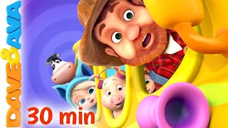 🤗 The Farmer in the Dell and More Nursery Rhymes  Little Bo Peep  Dave and Ava 🤗 [upl. by Sudnor833]