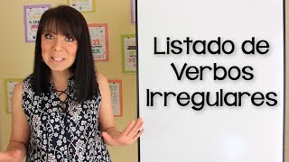 LISTADO DE VERBOS IRREGULARES [upl. by Howlan]