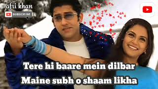 Jaaneman Chupke Chupke  OST  Muskaan 2004 Karaoke No Vocal Cewek Lyrics  Aftab Shivdasani Neha [upl. by Iaj]