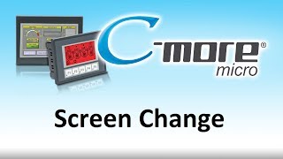 Cmore Micro HMI Screen Change from AutomationDirect [upl. by Jodee]