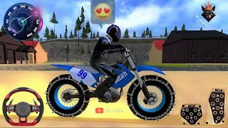 Motorcycle Games Motocross Dirt Bike Impossible Stunt  OffRoad Motorbike Racing Android Gameplay [upl. by Krystalle]