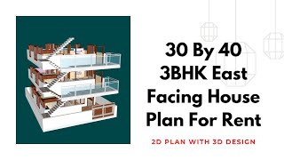 How to Create a Stunning 3BHK 30 by 40 House Plan with Parking and Utility  Free Floor Plan [upl. by Aicnorev]