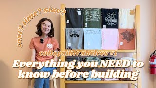 Everything you NEED to know before building your own portable shelving unit ⭐️ Collapsible Shelf 1 [upl. by Ahsitil]